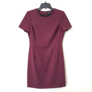 Theory Mulberry Jatinn Mini Shift Dress in Stretch Wool Women's Size 6